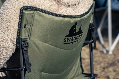 Coleman™ Quad Fold Event Swagger Chair, Extra Wide, Drink Holder, Carry Bag with Handle